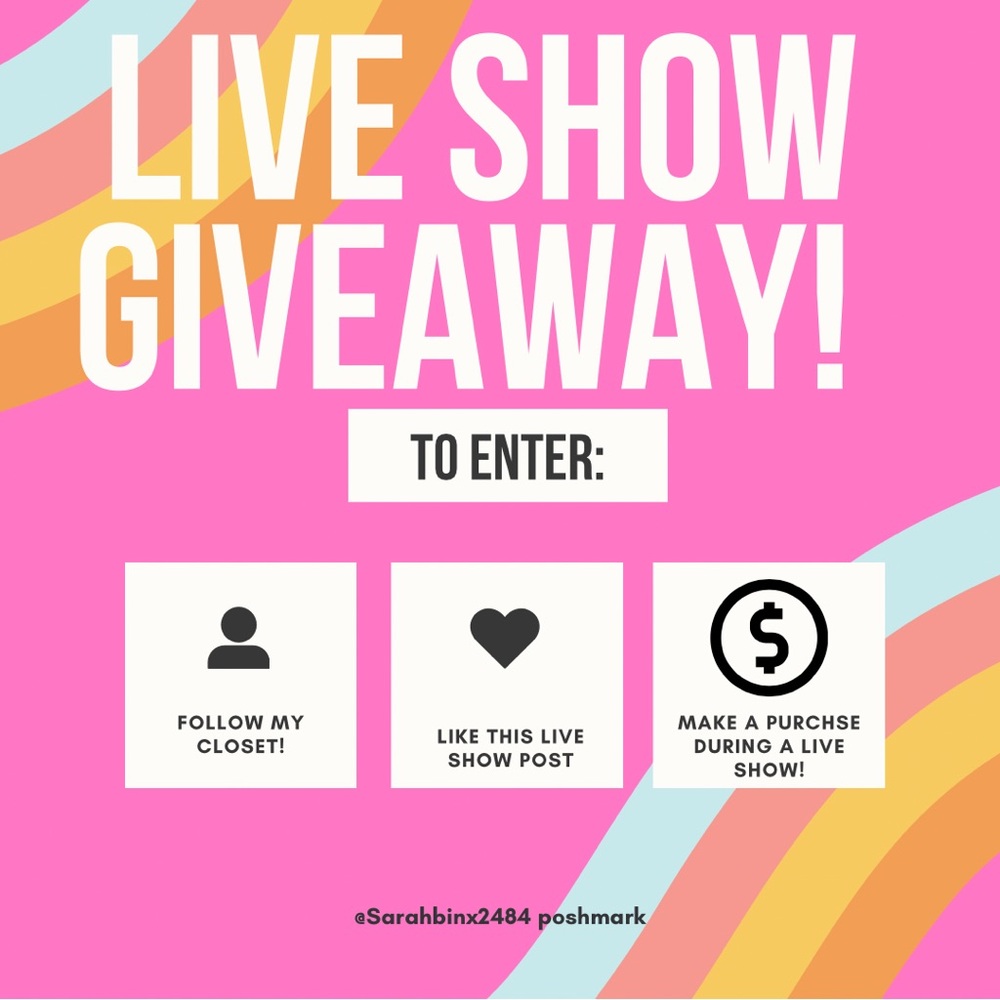 Join my Live ⭐️ giveaway ⭐️ see photos for choices